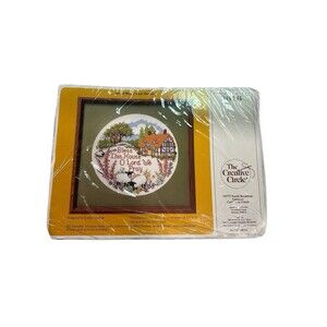 Vintage 1988 "Bless This House The Creative Circle Cross Stitch Kit 0616 *New